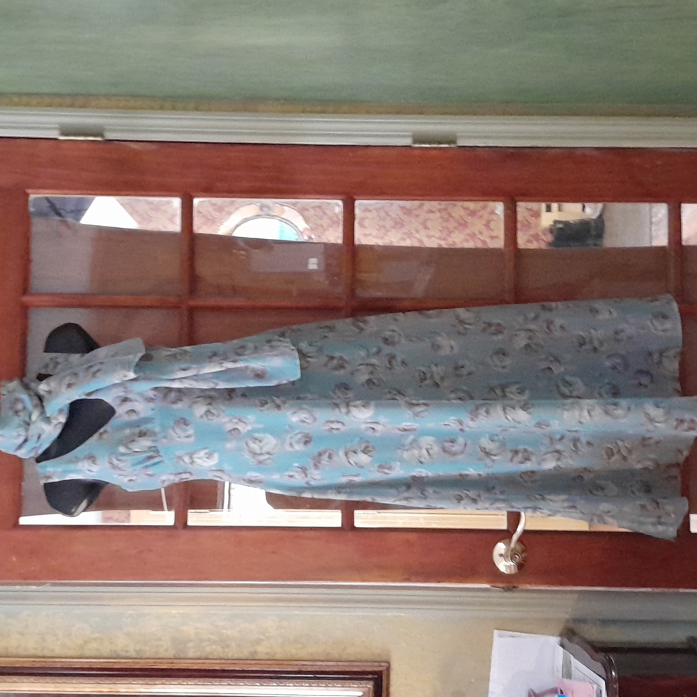 Gorgeous long gown with scarf